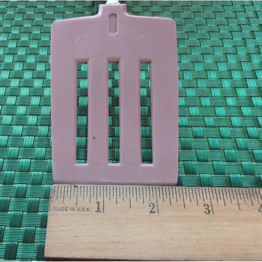 EKCO Spatula Slotted Pink Nylon Turner With Plastic Handle Vtg USA *Handle Melts